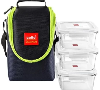 Cello Seal-O-Fresh Glass Lunch/Tiffin Box 1 pc