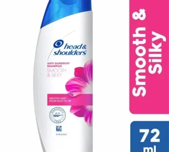 Head & shoulders Smooth & Silky Anti-Dandruff Shampoo – Smooth Hair from Root to Tip Upto 100% Dandruff Free 72 ml