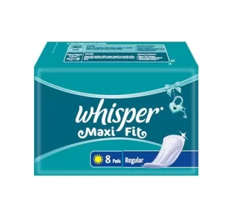 Whisper Sanitary Pads – Maxi Fit Regular 8 Pads