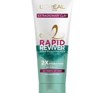 Loreal Paris Extraordinary Clay Rapid Reviver Deep Conditioner – Oily Roots & Dry Ends 180 ml