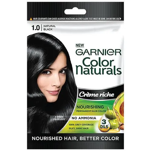 Garnier Colour Naturals – Color Naturals CrÃ¨me Riche Sachet 60 g Shade 1 Natural Black