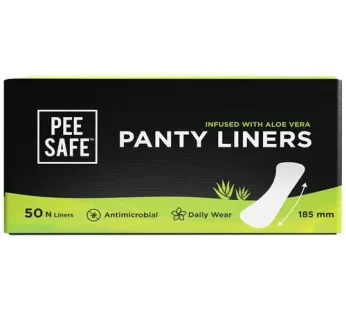 Pee Safe Panty Liners – Infused With Aloe Vera Antimicrobial Daily Wear 50 pcs