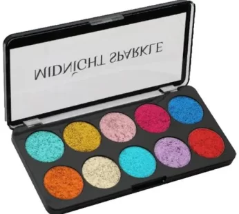 Swiss BeautySwiss Beauty Midnight Sparkle Glitter Eyeshadow Palette – Lightweight Long-Lasting Easy To Blend