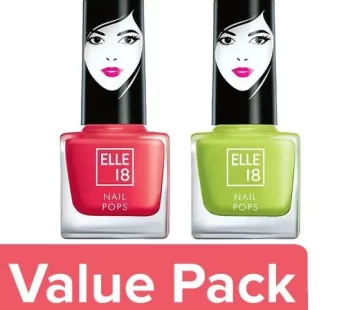 Elle 18 Nail Pops Nail Color 5 ml Shade 131 + Nail Pops Nail Color 5 ml Shade 128 Combo 2 Items