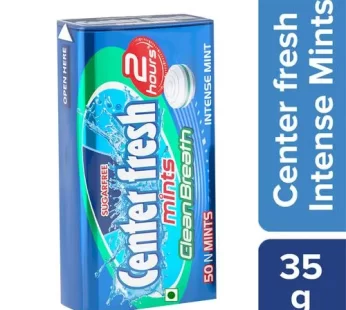 Center Fresh Sugar Free Clean Breath Intense Mint Menthol – Eucalyptus Flavour 35 g