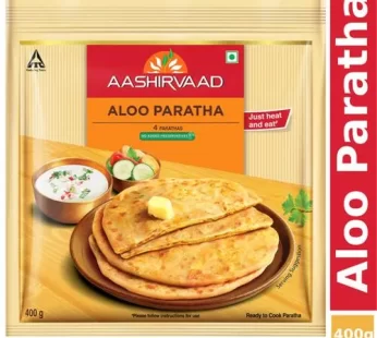 Aashirvaad Aloo Paratha – Ready To Cook No Added Preservatives Easy To Prepare Delicious Frozen 400 g (4 pcs)