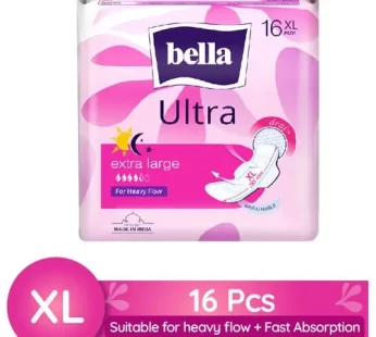 Bella Ultra Dry Sanitary Napkins – Extra Large For Heavy Flow 16 pcs