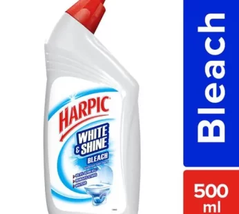 Harpic White & Shine Disinfectant Toilet Cleaner Bleach 500 ml