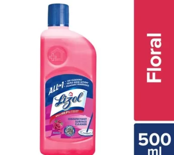 Lizol All In One Disinfectant Surface Cleaner Liquid – Floral 500 ml