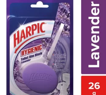 Harpic Hygienic Toilet Cleaner Rim Block – Lavender 26 g