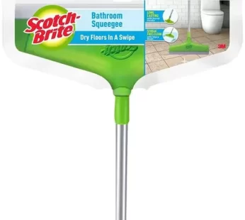 Scotch brite Bathroom Squeegee Wiper – Plastic With Rod – Green 1 pc