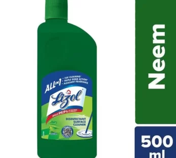 Lizol Disinfectant Surface Cleaner Liquid – Neem 500 ml