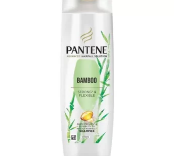 PANTENE Bamboo Shampoo – Strong & Flexible Advanced Hair Fall Solution Protects Against Damages 180 ml Bottle