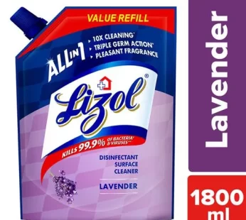 Lizol All In One Disinfectant Surface – Lavender 1.8 L Refill