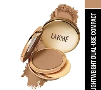 Lakme 9 To 5 Wet & Dry Compact – Dual Finish Non-Cakey Lightweight 9 g 34 Almond