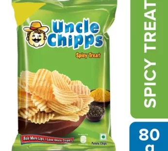 Uncle chipps Spicy Treat Potato Chips 80 g