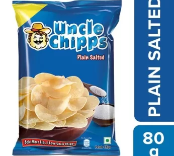 Uncle chipps Plain Salted Potato Chips 80 g