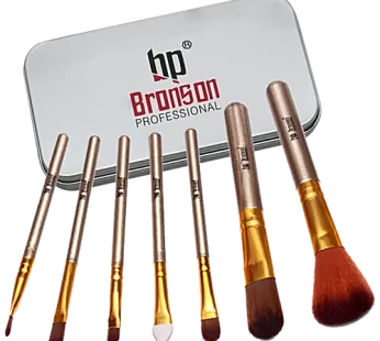 Bronson professional Makeup Brush Set With Storage Box – Colour May Vary 7 pcs