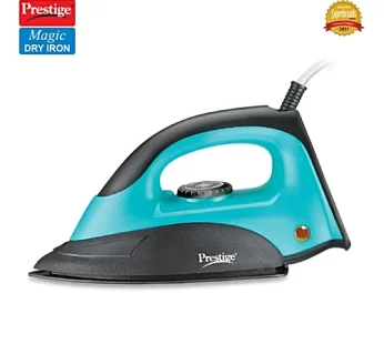 Prestige Magic Dry Iron 1000 W With Greblon Coated Sole Plate PDI 07 Black & Blue