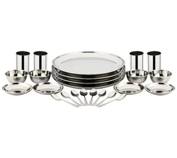 Pigeon Stainless Steel Lunch Sets – Sparkle Durable, Long-lasting, 24 pcs