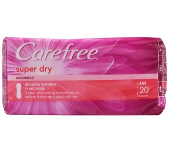 Carefree Panty Liners – Super Dry 20 pcs