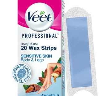 Veet Professional Waxing Strips Kit – For Sensitive Skin 20 pcs