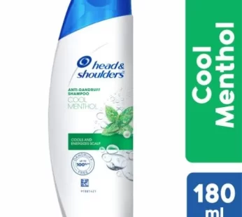Head & shoulders Cool Menthol Anti-Dandruff Shampoo – Cools & Energizes Scalp Upto 100% Dandruff Free 180 ml