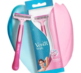 Gillette Venus Simply Venus 3 Blade Hair Removal Razor – For Women 1 pc