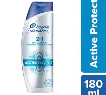 Head & shoulders Active Protect 2 in 1 Anti-Dandruff Shampoo + Conditioner Upto 100% Dandruff Free 180 ml