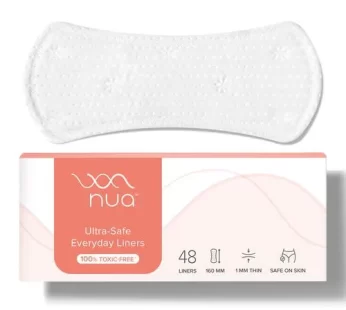 Nua Super Thin Panty Liners 100% Rash-Free Toxin-Free 48 pcs