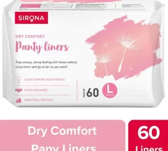 SIRONA Ultra-Thin Cottony Crisp Panty Liners | Ultra Soft and Breathable Liners for Everyday Use 60 pcs