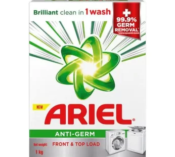 Ariel Anti-Germ Laundry Detergent Powder – Top & Front Load 1 kg