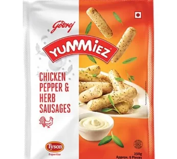 Godrej Yummiez Chicken Pepper & Herb Sausages 250 g Pouch