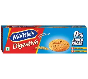 McVitie’s Digestive High Fibre Biscuits – Zero Added Sugar For Calorie Conscious 150 g