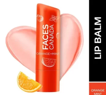 FACES CANADA Lip Balm – SPF 15 12 Hrs Moisture For Dry Chapped Lips 4.8 g Orange Mint