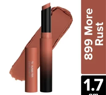 Maybelline New York Colour Sensational Ultimatte Lipstick – Highly Pigmented Lightweigh Formula 1.7 g 899 More Rust